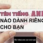 Tên Tiếng Anh Hay Cho Nam Có Ý Nghĩa