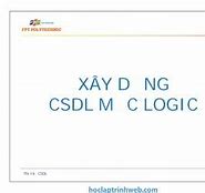 Thiết Kế Csdl Logic Và Vật Lý