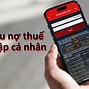 Tra Cứu Nợ Thuế Thu Nhập Cá Nhân Trên Etax